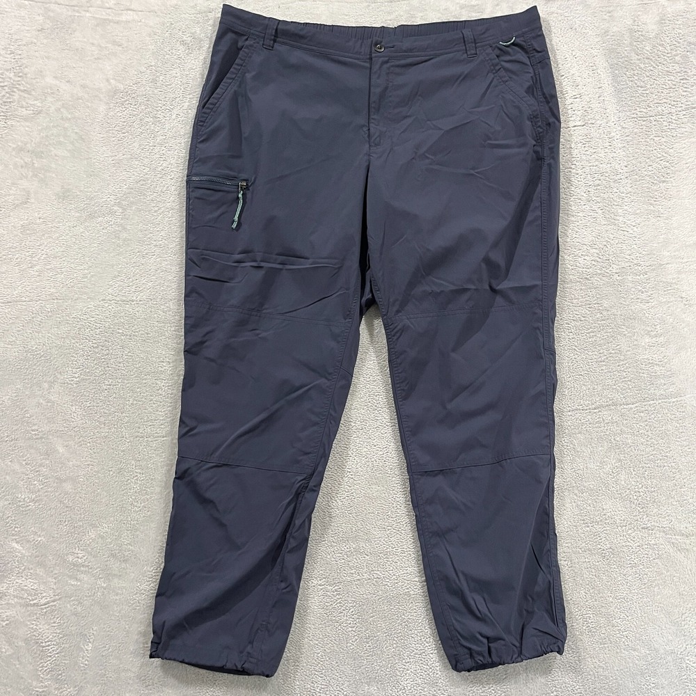 REI Coop Pants Women's 22W Tapered Nylon Outdoors Blue Hiking Utility EUC